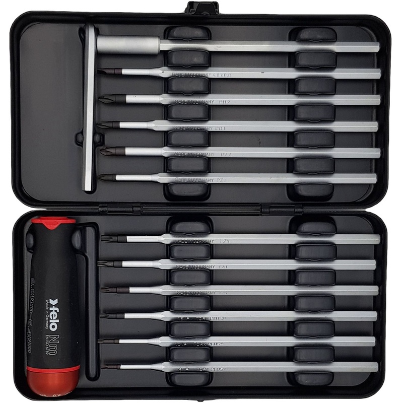 Изображение товара Отвёртка динамометрическая Felo с насадками 12 предметов Германия