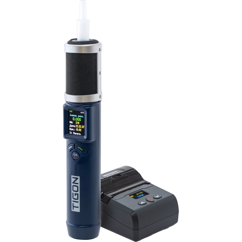 Изображение товара Анализатор паров этанола в выдыхаемом воздухе Tigon М-3003 с принтером (с поверкой)