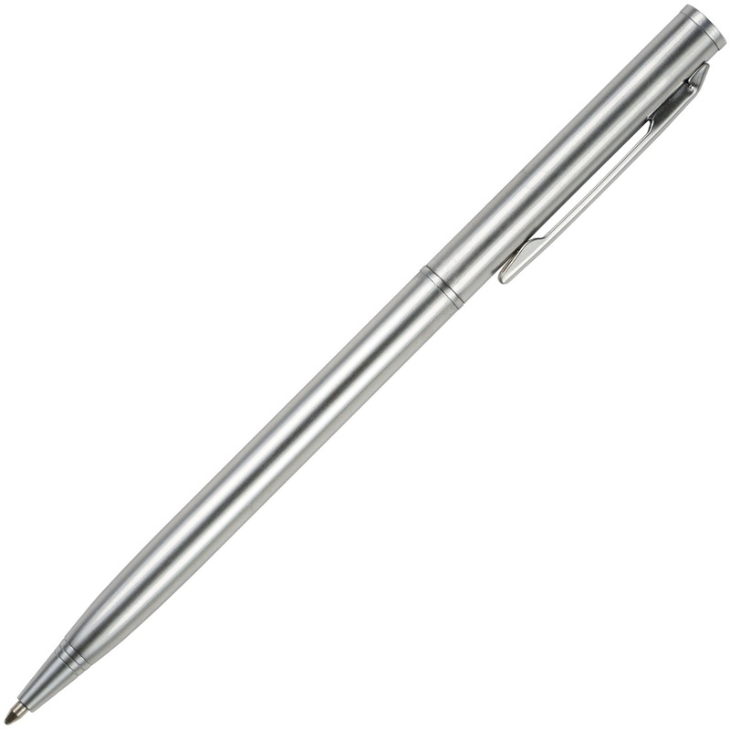 Изображение товара Ручка шариковая автоматическая Palermo синяя (толщина линии 0.5 мм, корпус серебристый)