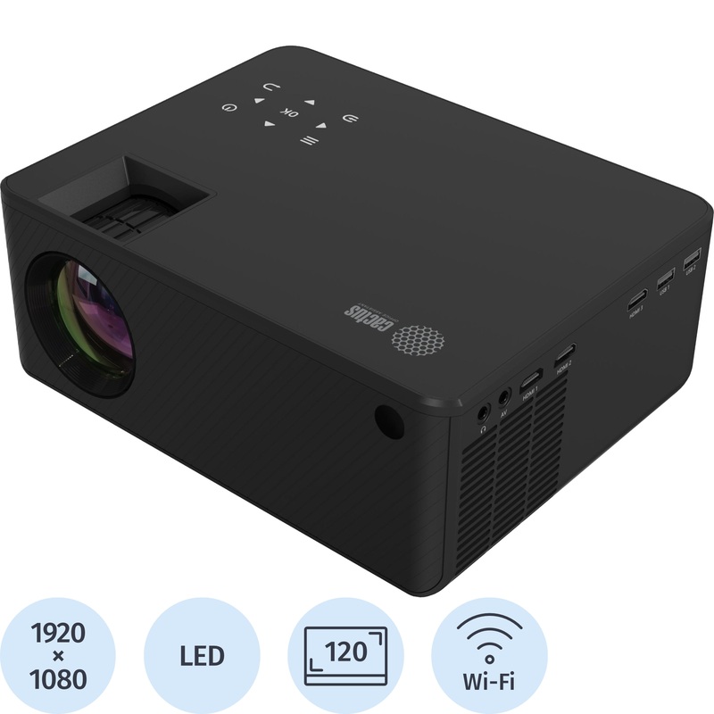 Изображение товара Проектор Cactus CS-PRM.04B.WUXGA-A с HDR и Wi-Fi