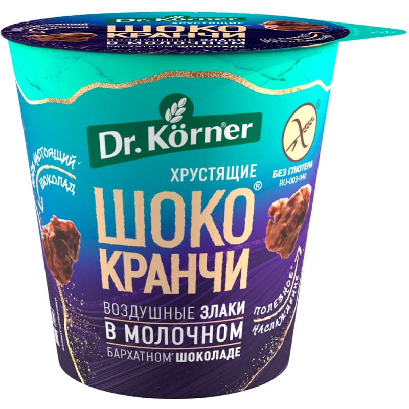 Изображение товара Хлебцы цельнозерновые Dr.Korner Шококранчи кукурузно-рисовые с карамелью 40 г