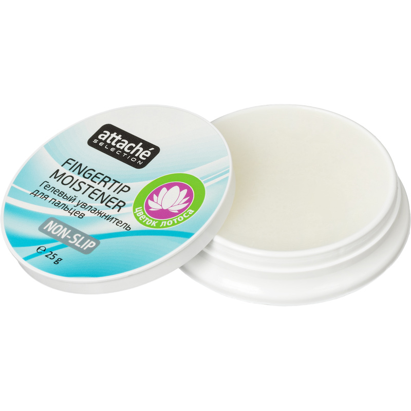 Изображение товара Подушка для смачивания пальцев гелевая Attache Selection 25 г цветок лотоса