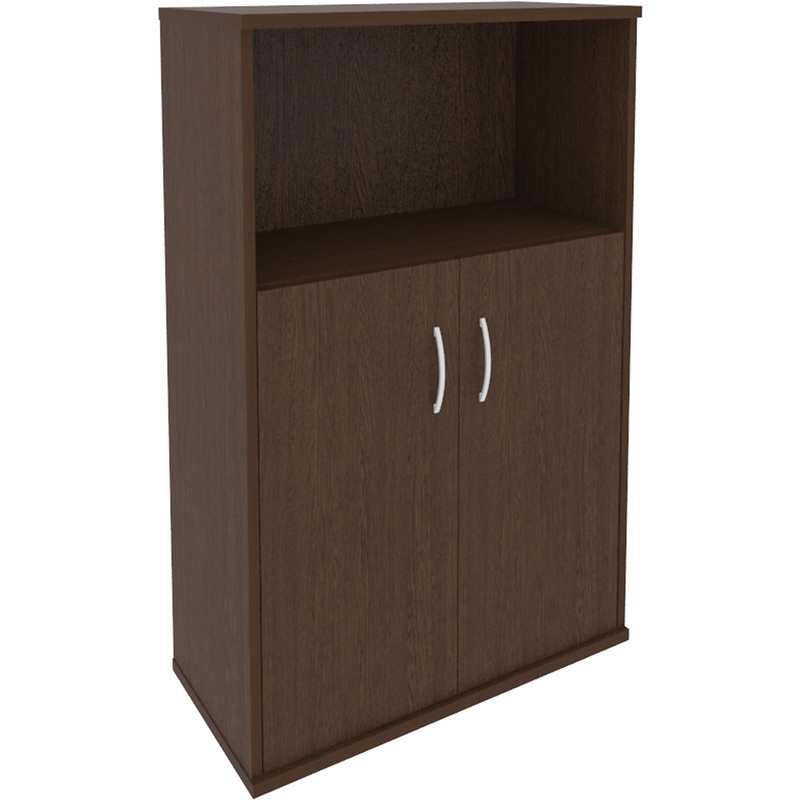 Изображение товара Шкаф для документов Riva полузакрытый (венге цаво, 770х365х1215 мм)