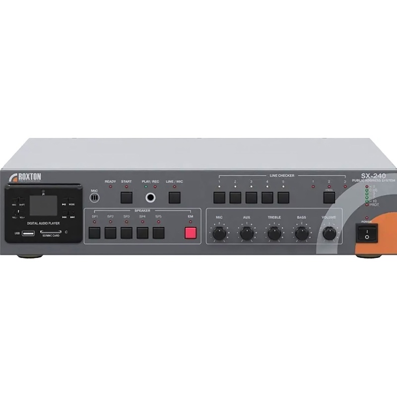 Изображение товара Усилитель Roxton SX-240 мощностью 240 Вт класс AB с пультом