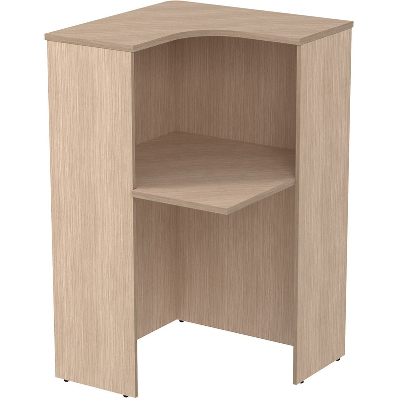 Изображение товара Модуль стойки ресепшн угловой 2РСУ.004 (new дуб, 755х755х1230 мм)