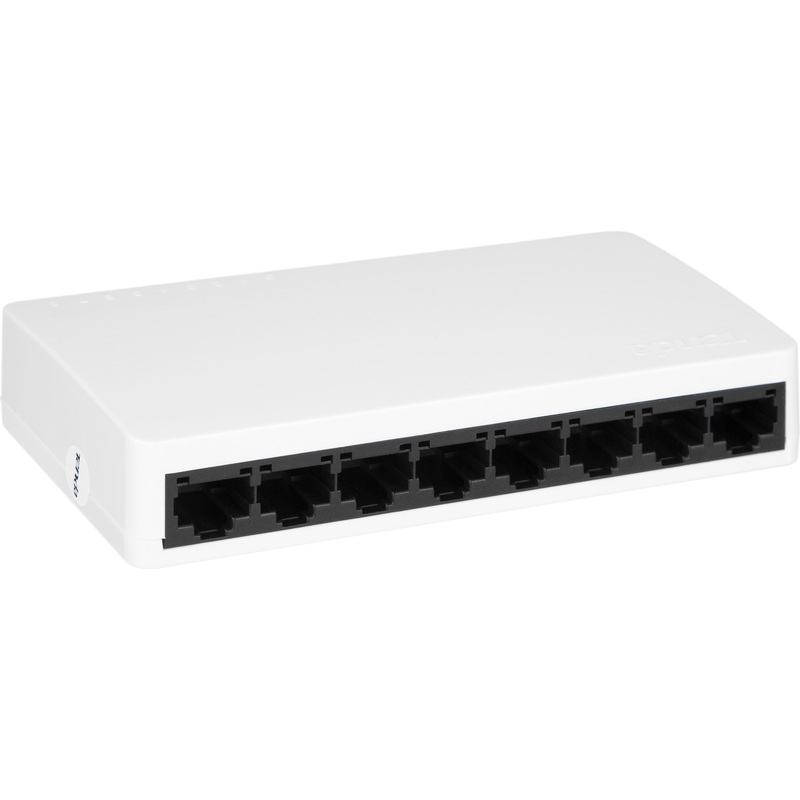 Изображение товара Коммутатор Tenda S108 неуправляемый 8 портов белый компактный