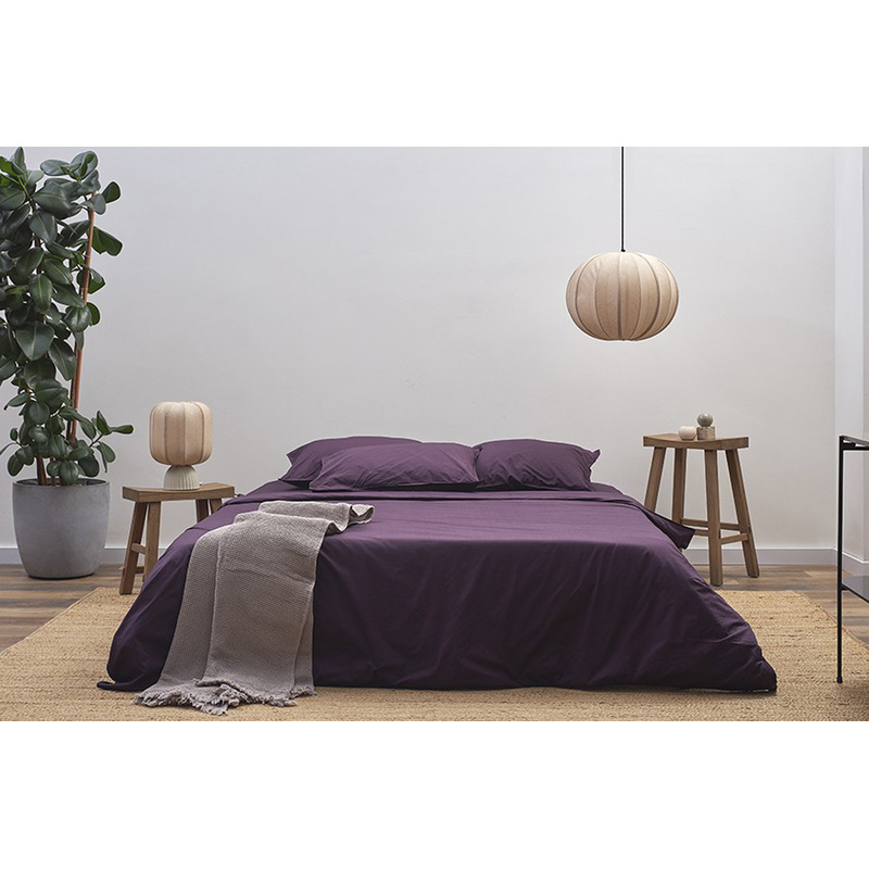 Изображение товара Комплект постельного белья Tkano Essential 1.5-спальный хлопок фиолетовый