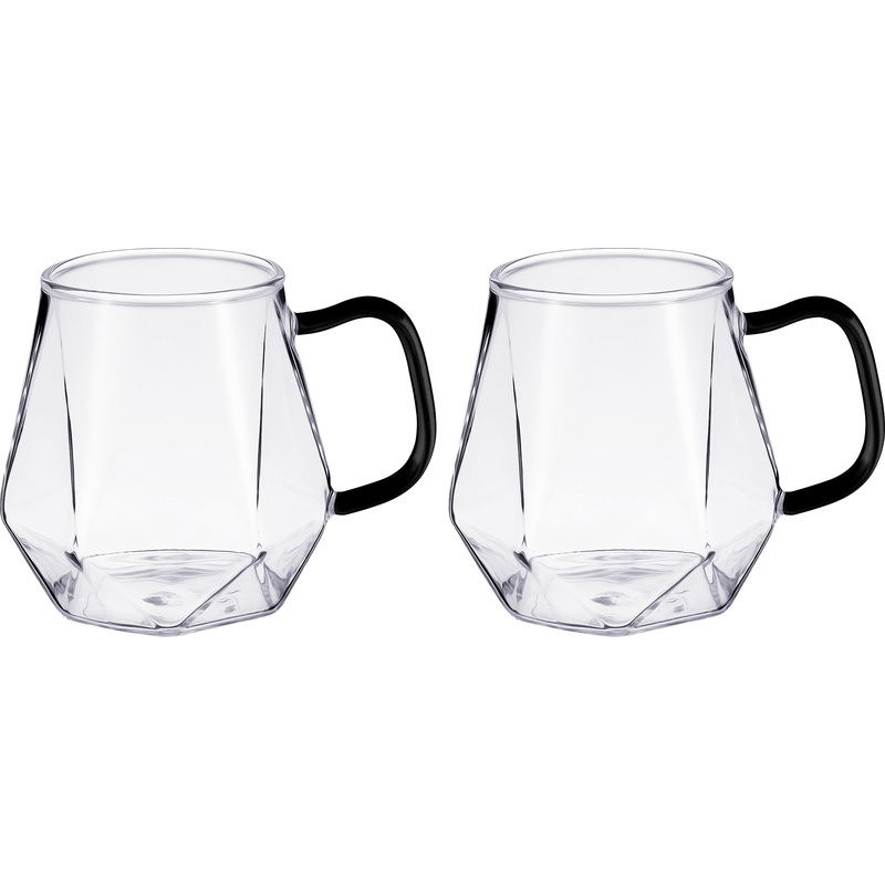 Изображение товара Набор кружек Regent inox Franco стеклянных 330 мл (2 штуки в упаковке)