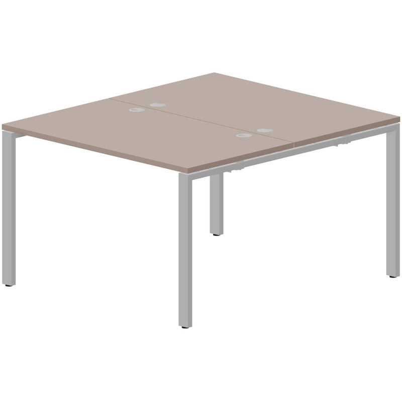 Изображение товара Письменный стол Strike STN2TG127TRAL с двумя рабочими зонами 1180х680х750 мм