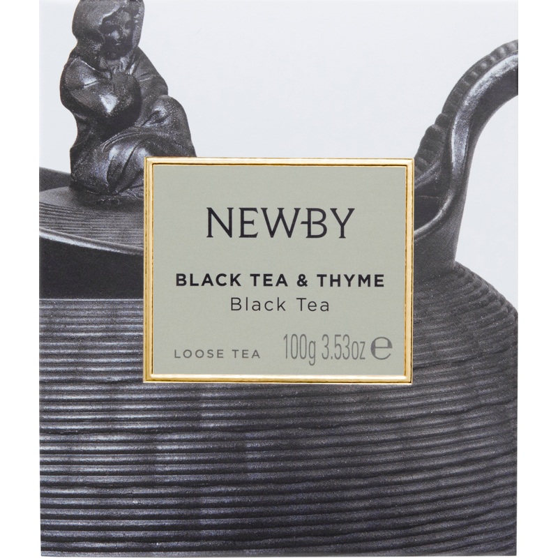 Изображение товара Чай листовой черный Newby Black Tea&Thyme 100 г с чабрей и тимьяном