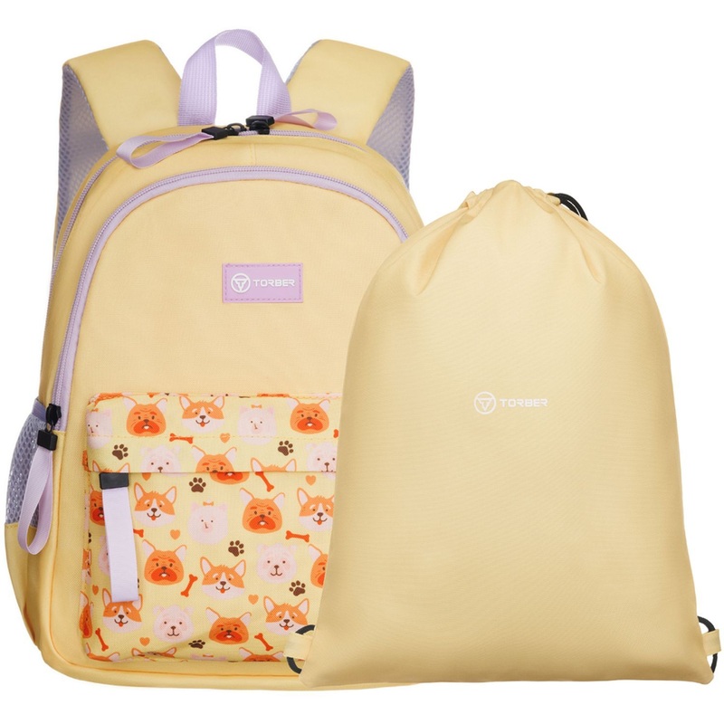 Изображение товара Рюкзак + мешок Torber Class X Mini желтый (T1801-23-Yel)