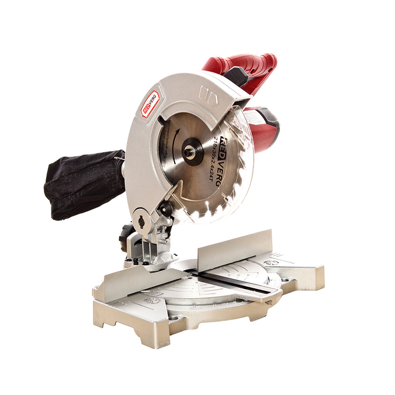 Изображение товара Пила торцовочная Redverg RD-MS210-1250 для распиловки древесины и мебели