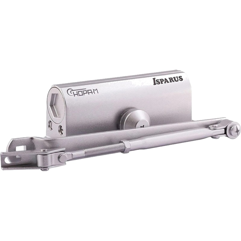 Изображение товара Доводчик дверной Isparus 430 до 120 кг серебристый