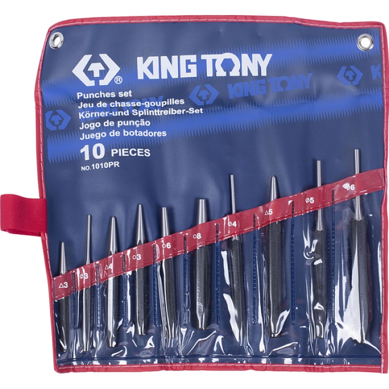 Изображение товара Набор выколоток и бородков KING TONY 1010PR для строительных работ