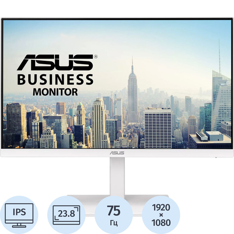 Изображение товара Монитор 23.8 Asus VA24EQSB-W Full HD IPS 75 Гц регулировка