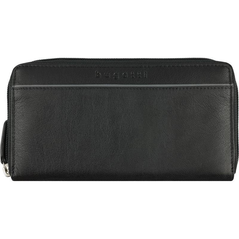Изображение товара Кошелек женский Bugatti Banda из полиэстера и натуральной кожи черного цвета (49133601)