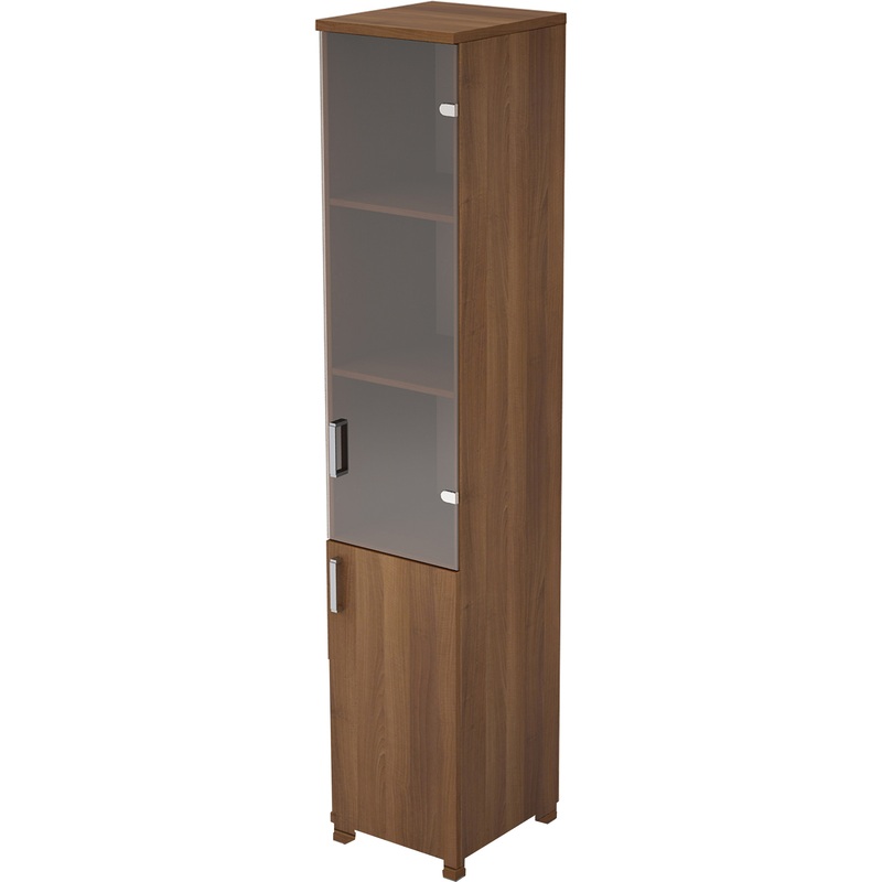 Изображение товара Шкаф для документов Avance 6П.005.3 со стеклом шамони тёмный 400х450х2116 мм