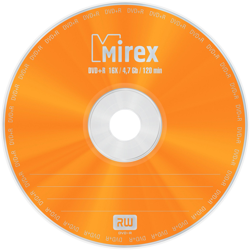 Изображение товара Диск DVD+R Mirex 4.7 ГБ 16x cake box 50 штук