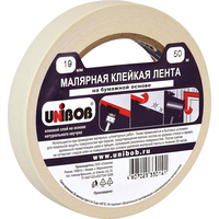 Клейкая лента малярная Unibob легкоудаляемая 19 мм х 50 м
