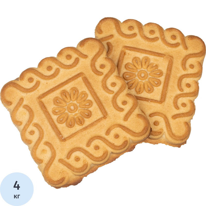 Изображение товара Печенье сахарное Любимое с ванильным вкусом 4 кг классическое воздушное