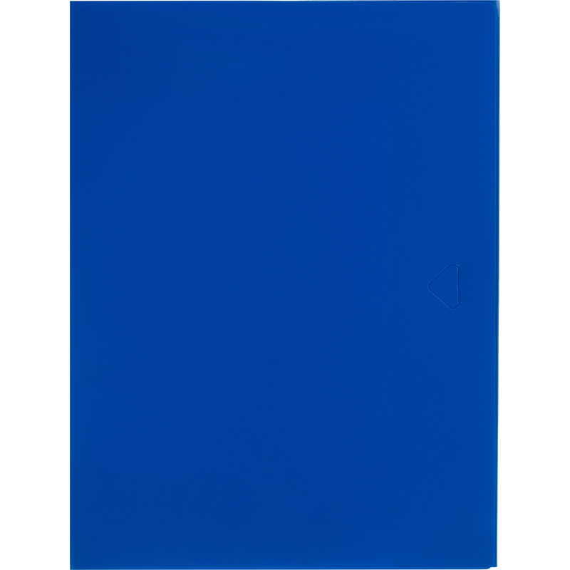 Изображение товара Папка с клапаном Attache A4 10 мм пластиковая до 100 листов синяя (толщина обложки 0.5 мм)