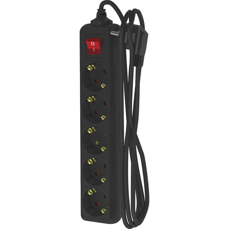 Изображение товара Удлинитель Фотон 16-35ЕS 5 розеток 3 м черный с заземлением