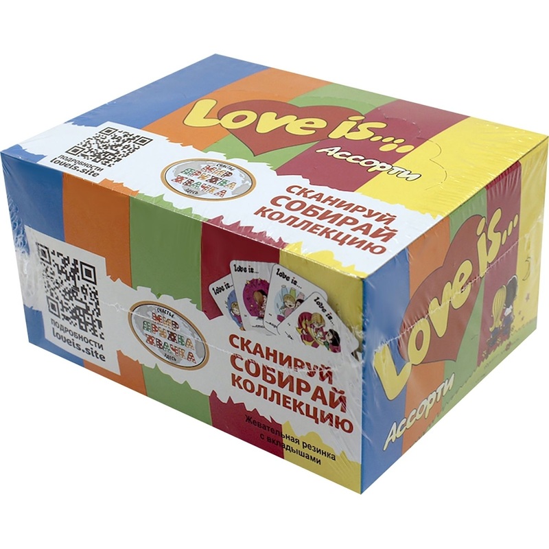 Изображение товара Жевательная резинка Love is микс 100 штук по 4.2 г