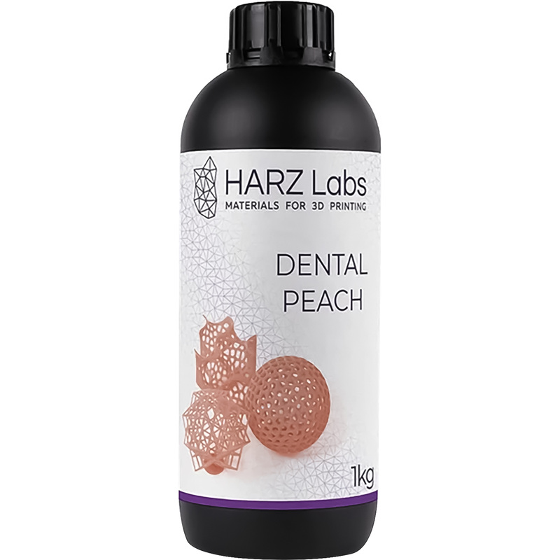 Изображение товара Фотополимер для 3D-принтера HARZ Labs Dental Peach персиковый 1 л
