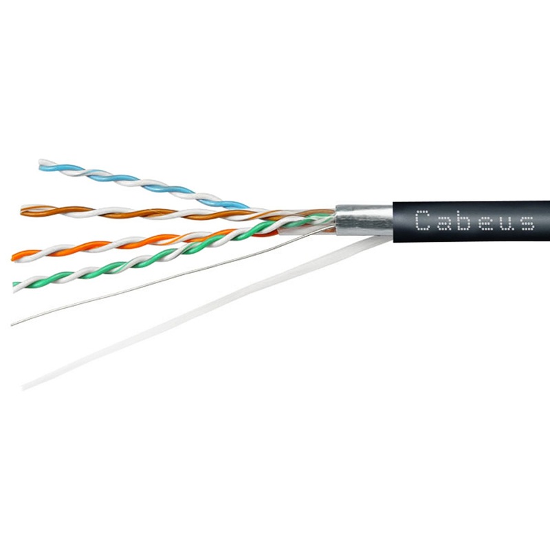 Изображение товара Кабель витая пара Cabeus FTP-4P-CAT.5E-SOLID-OUT-PE-UV cat 5е уличный 305 м