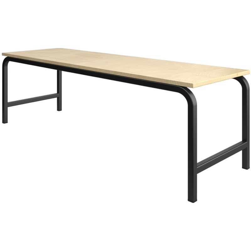 Изображение товара Банкетка трёхместная из ЛДСП и металла с черным каркасом