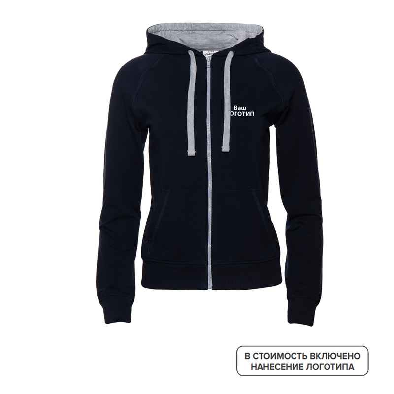 Изображение товара Толстовка футер женская с индивидуальной цветной печатью (размеры (XS-2XL, 10 штук в упаковке)