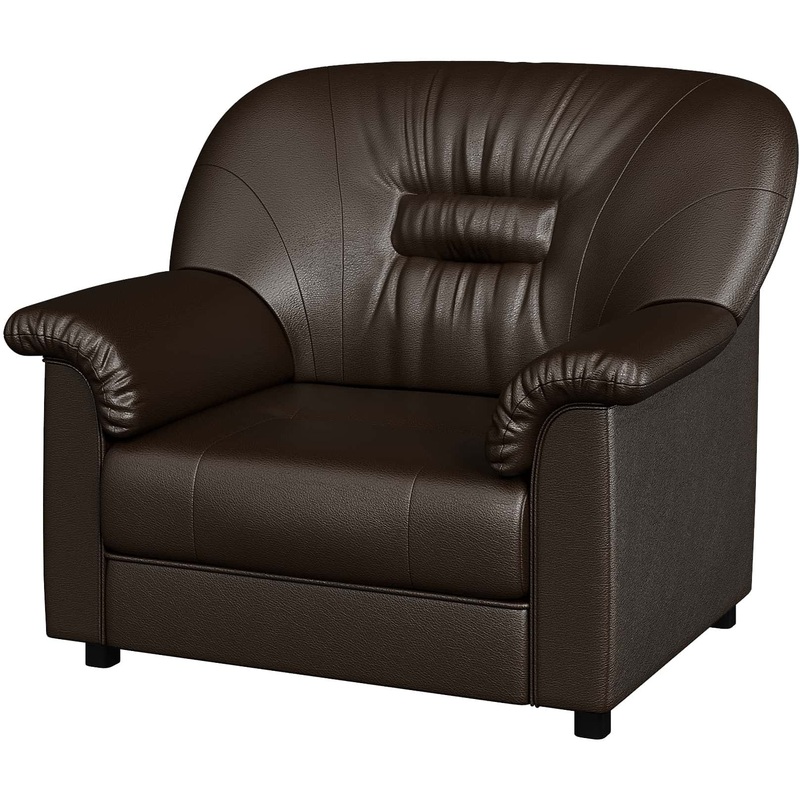 Изображение товара Кресло Chelsea коричневое (искусственная кожа)