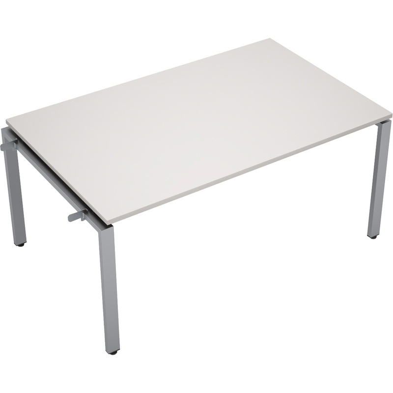 Изображение товара Элемент стола для переговоров Avance 6МПН.601 белый алюминий матовый 1000х1000 мм
