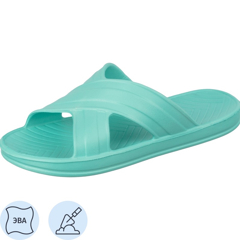 Изображение товара Тапочки женские резиновые Evart Немо голубые размер 38 из ЭВА комфорт и прочность