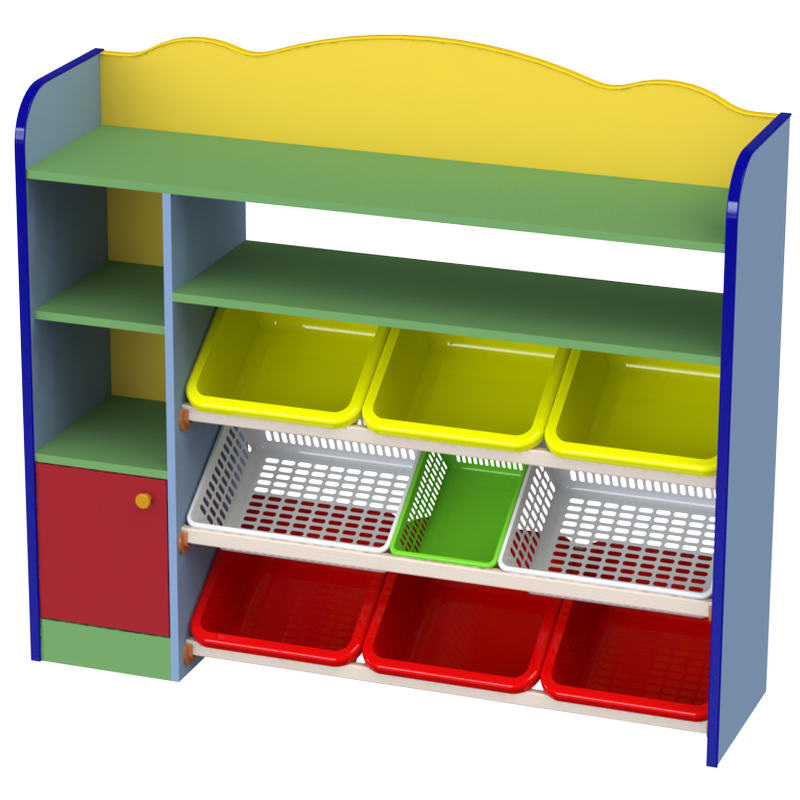 Изображение товара Cтеллаж детский М-538 (разноцветный, 1333х355х1185 мм)
