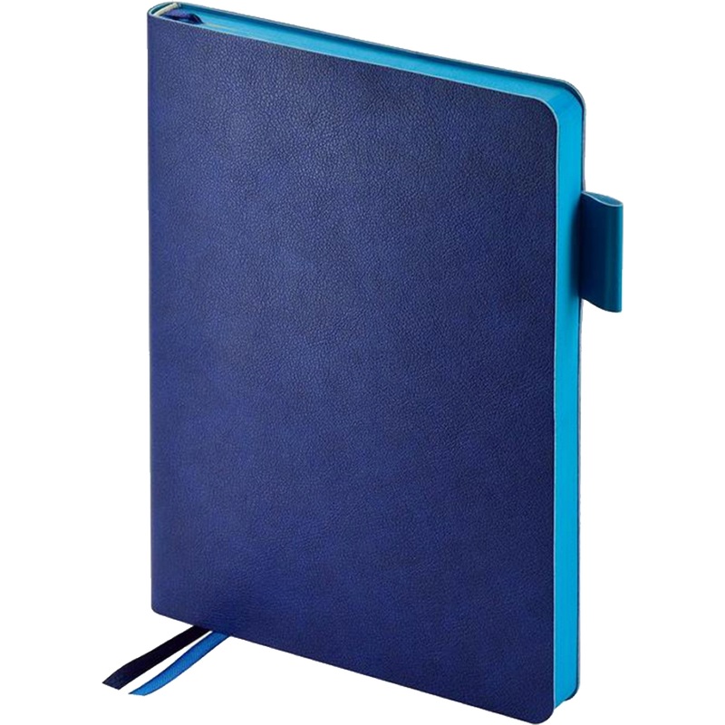 Изображение товара Ежедневник Bruno Visconti Boston недатированный А5 синего цвета с голубым обрезом