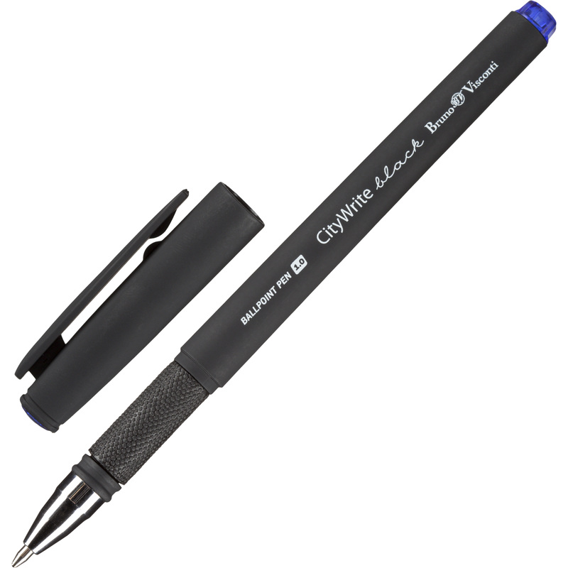 Изображение товара Ручка шариковая Bruno Visconti CityWrite Black синяя 1.0 мм неавтоматическая