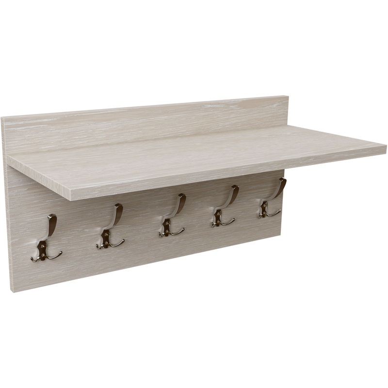 Изображение товара Вешалка Север (дуб атланта, 600х266х300 мм, 5 крючков)
