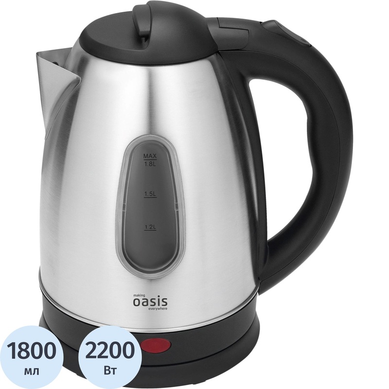Изображение товара Чайник электрический Making Oasis Everywhere K-10SWS серебристый