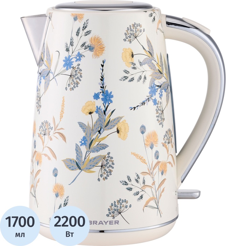 Изображение товара Чайник электрический Brayer BR1083YE белый