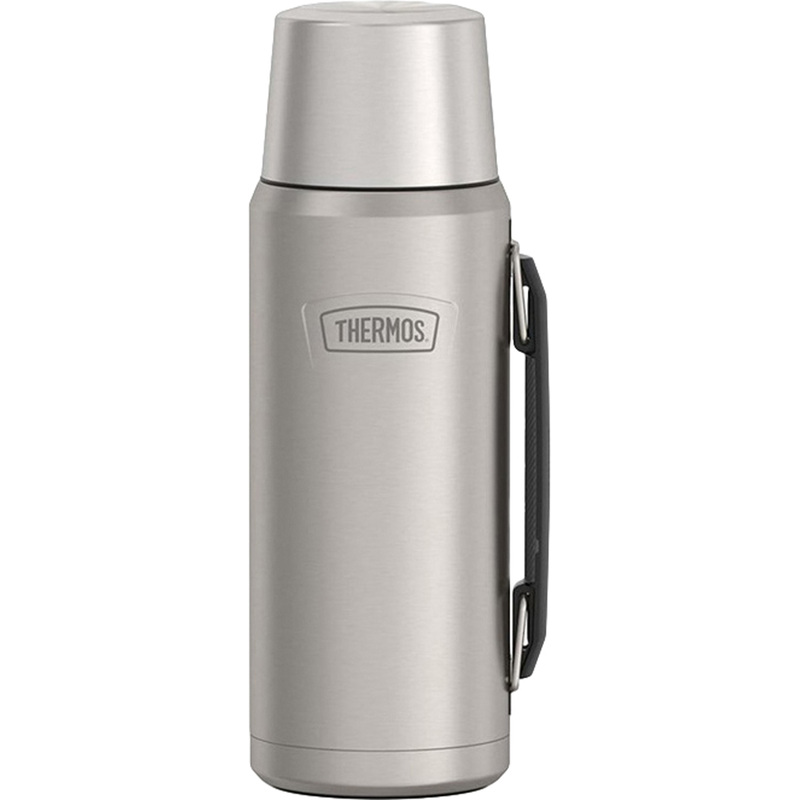 Изображение товара Термос для еды с широким горлом Thermos IS-210 MS с крышкой и складной ручкой 1.2 л серебристый