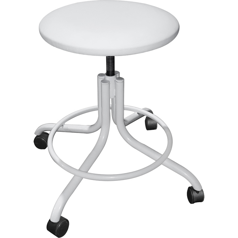Изображение товара Медицинский винтовой табурет М92-101 с регулировкой высоты и роликами