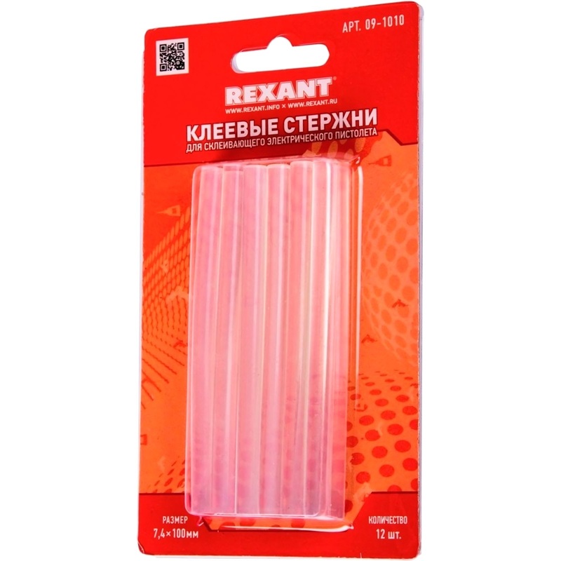 Изображение товара Стержень клеевой универсальный Rexant 7.4х100 мм 12 штук (09-1010)