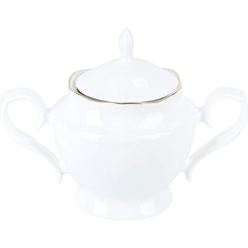 Изображение товара Сахарница Belle фарфоровая 450 мл Nouvelle с золотым декором