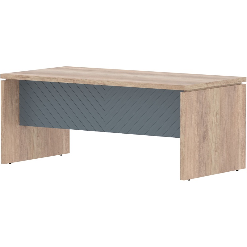 Изображение товара Стол руководителя письменный Torr Lux TLST 189 (дуб каньон/серо-голубой, 1800х900х750 мм)