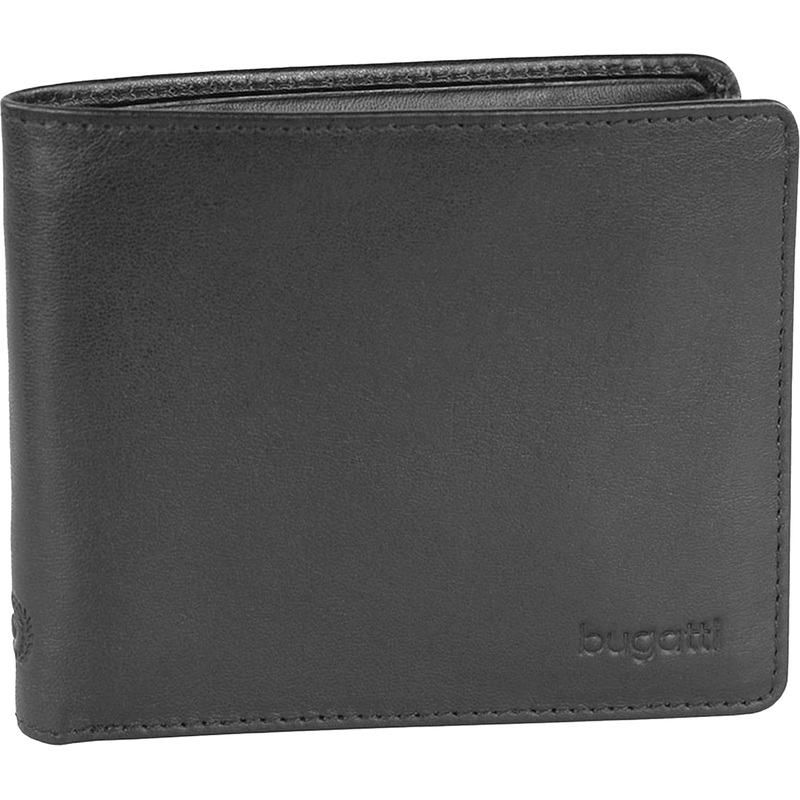 Изображение товара Мужское портмоне Bugatti Primo из натуральной кожи черного цвета