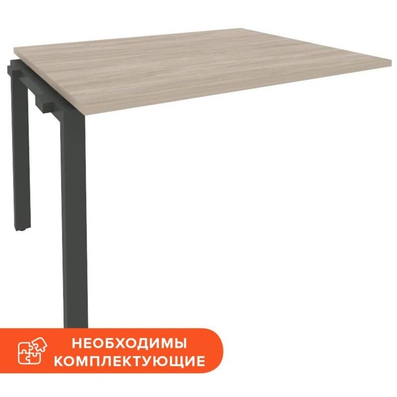 Изображение товара Элемент стола переговоров ОНикс П O.MP-NPRG-2 дуб аттик антрацит 1180х980х750 мм