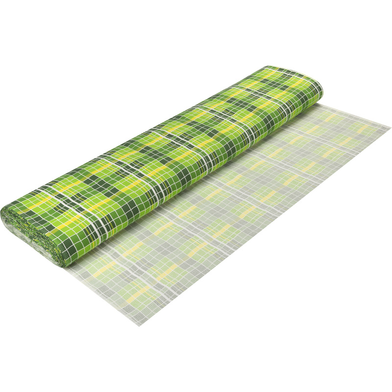 Изображение товара Ткань вафельная Яркая клетка 150 см x 55 м 155-160 г/кв.м зелёная