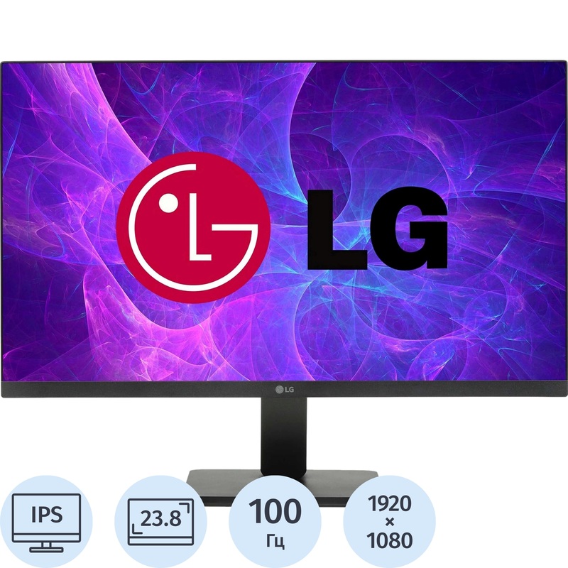 Изображение товара Монитор LG 24MR400-B 23.8 дюйма Full HD с IPS матрицей