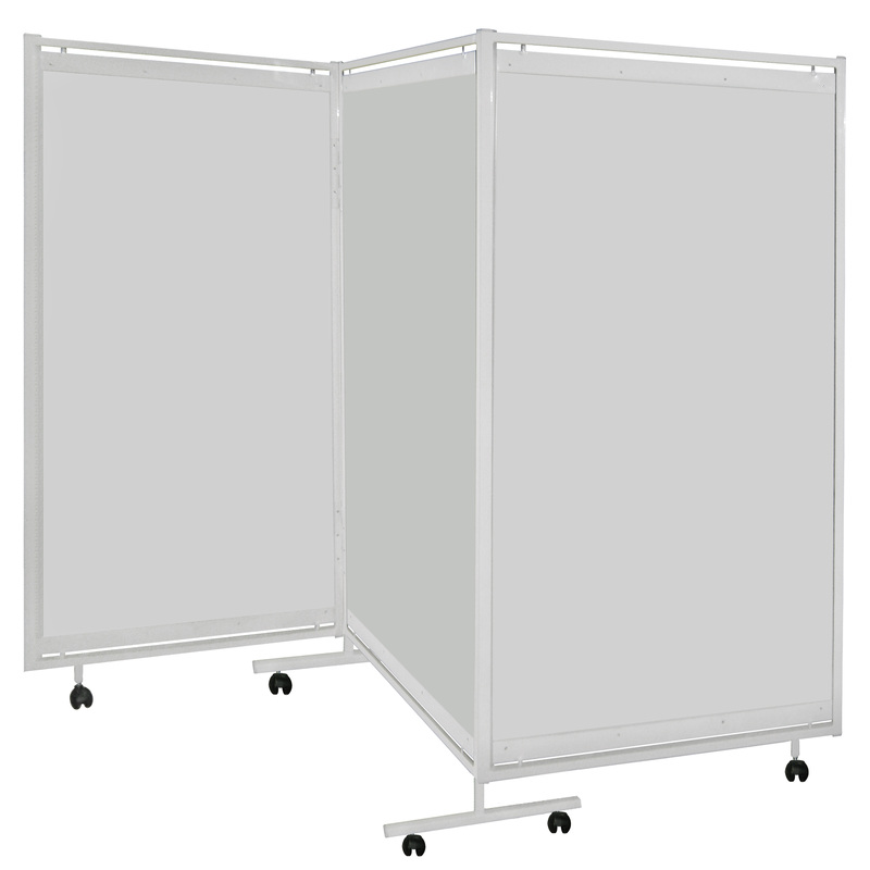 Изображение товара Ширма медицинская М171-01/3 белая (пластик)